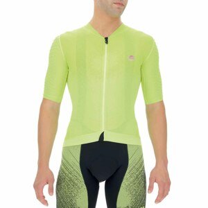 UYN Cyklistický dres s krátkym rukávom - BIKING AIRWING - žltá 2XL