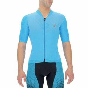 UYN Cyklistický dres s krátkym rukávom - BIKING AIRWING - modrá XL