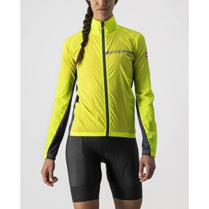 CASTELLI Cyklistická vetruodolná bunda - SQUADRA STRECH LADY - žltá