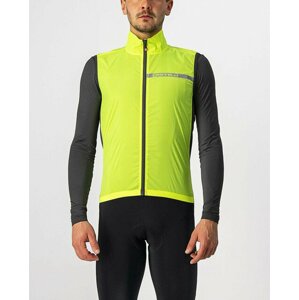 CASTELLI Cyklistická vesta - SQUADRA STRECH - žltá 2XL