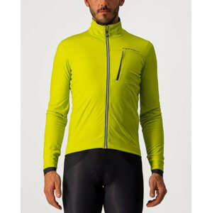 CASTELLI Cyklistická zateplená bunda - GO WINTER - žltá XL
