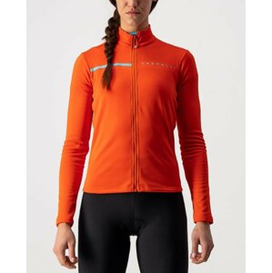 CASTELLI Cyklistický dres s dlhým rukávom zimný - SINERGIA 2 LADY WNT - červená S