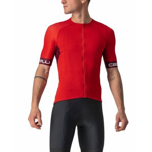 CASTELLI Cyklistický dres s krátkym rukávom - ENTRATA VI - bordová/červená 2XL