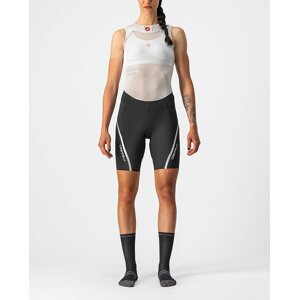 CASTELLI Cyklistické nohavice krátke bez trakov - VELOCISSIMA 3 LADY - čierna/strieborná L
