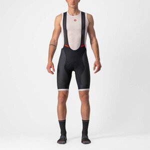 CASTELLI Cyklistické nohavice krátke s trakmi - COMPETIZIONE KIT - čierna/strieborná M