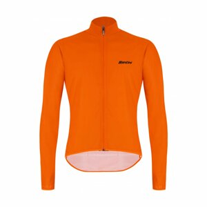 SANTINI Cyklistická vetruodolná bunda - NEBULA PURO - oranžová M