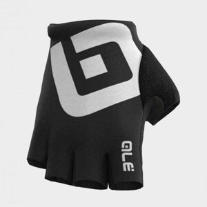 ALÉ Cyklistické rukavice krátkoprsté - AIR - čierna/biela M