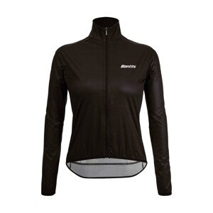 SANTINI Cyklistická vetruodolná bunda - NEBULA WINDPROOF W - čierna