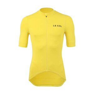 LE COL Cyklistický dres s krátkym rukávom - HORS CATEGORIE II - žltá 3XL
