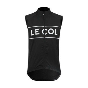 LE COL Cyklistická vesta - SPORT LOGO GILET - biela/čierna M