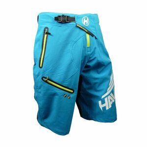 HAVEN Cyklistické nohavice krátke bez trakov - ENERGIZER - modrá XL
