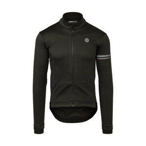AGU Cyklistická zateplená bunda - WINTER ESSENTIAL - čierna