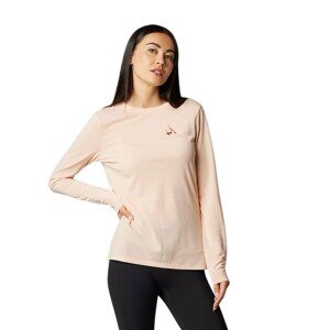 FOX Cyklistické tričko s dlhým rukávom - FINISHER LADY - ružová L