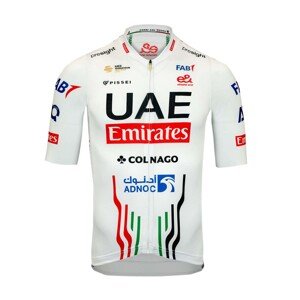 PISSEI Cyklistický dres s krátkym rukávom - UAE 2023 - červená/čierna/biela XL
