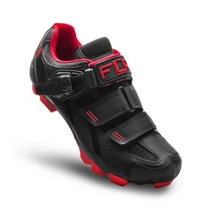 FLR Cyklistické tretry - F65 MTB - čierna/červená 40