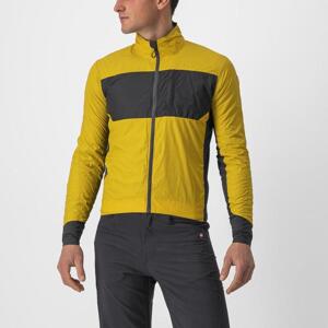 CASTELLI Cyklistická vetruodolná bunda - UNLIMITED PUFFY - žltá L