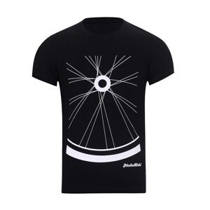NU. BY HOLOKOLO Cyklistické tričko s krátkym rukávom - RIDE THIS WAY II. - čierna S