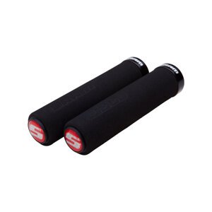 SRAM gripy - LOCKING GRIPS 129 mm - čierna/červená