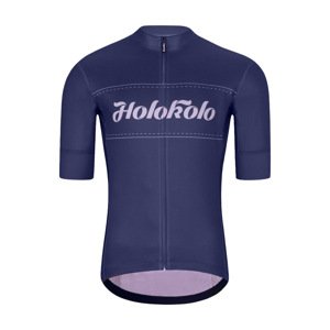 HOLOKOLO Cyklistický dres s krátkym rukávom - GEAR UP - modrá XS