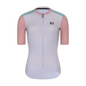 RIVANELLE BY HOLOKOLO Cyklistický dres s krátkym rukávom - TECHNICAL  - ružová/zelená L