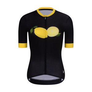 RIVANELLE BY HOLOKOLO Cyklistický dres s krátkym rukávom - FRUIT LADY - žltá/čierna 2XL