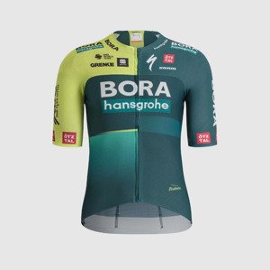 SPORTFUL Cyklistický dres s krátkym rukávom - BORA HANSGROHE 2024 - zelená/svetlo zelená XL