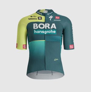 SPORTFUL Cyklistický dres s krátkym rukávom - BORA 2024 - zelená/svetlo zelená M