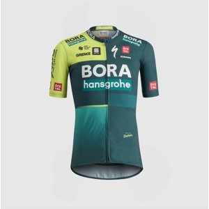 SPORTFUL Cyklistický dres s krátkym rukávom - BORA 2024 - zelená/svetlo zelená 14Y