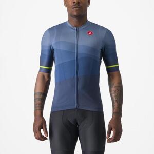 CASTELLI Cyklistický dres s krátkym rukávom - ORIZZONTE - modrá M