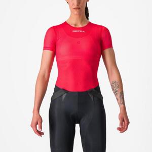 CASTELLI Cyklistické tričko s krátkym rukávom - PRO MESH W - červená XL