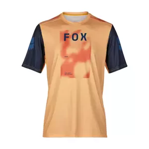 FOX Cyklistický dres s krátkym rukávom - RANGER RACE TAUNT - oranžová L