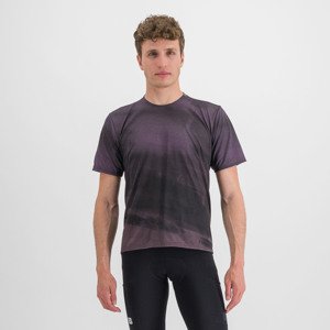 SPORTFUL Cyklistické tričko s krátkym rukávom - FLOW GIARA - hnedá 2XL