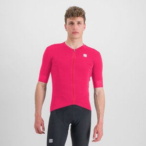 SPORTFUL Cyklistický dres s krátkym rukávom - MONOCROM - ružová 2XL
