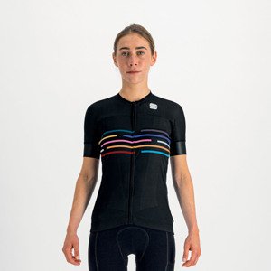 SPORTFUL Cyklistický dres s krátkym rukávom - VELODROME - čierna