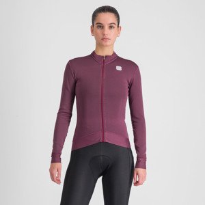 SPORTFUL Cyklistický dres s dlhým rukávom zimný - MONOCROM THERMAL - fialová XS