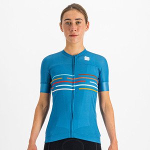 SPORTFUL Cyklistický dres s krátkym rukávom - VELODROME - modrá S