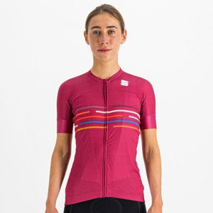 SPORTFUL Cyklistický dres s krátkym rukávom - VELODROME - cyklamenová L