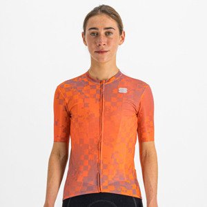 SPORTFUL Cyklistický dres s krátkym rukávom - ROCKET - oranžová