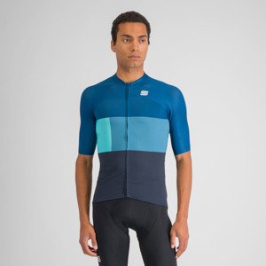 SPORTFUL Cyklistický dres s krátkym rukávom - SNAP - modrá XL