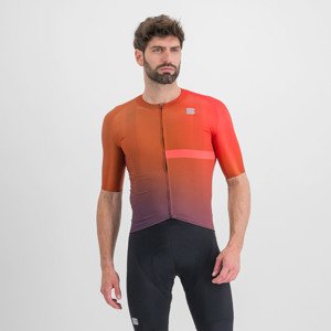 SPORTFUL Cyklistický dres s krátkym rukávom - BOMBER - oranžová XL