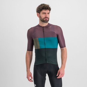 SPORTFUL Cyklistický dres s krátkym rukávom - SNAP - fialová/antracitová XL
