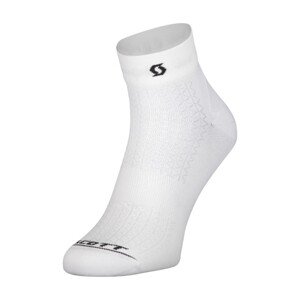 SCOTT Cyklistické ponožky klasické - PERFORMANCE - biela