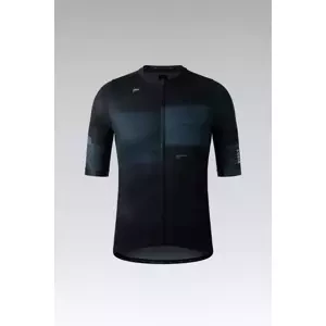 GOBIK Cyklistický dres s krátkym rukávom - STARK - čierna/modrá
