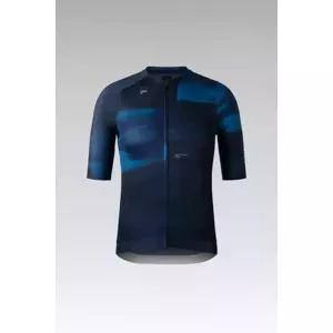 GOBIK Cyklistický dres s krátkym rukávom - CX PRO 3.0 - modrá 2XL