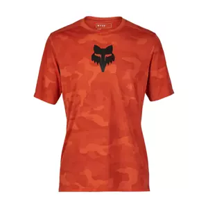 FOX Cyklistický dres s krátkym rukávom - RANGER TRU DRI - oranžová