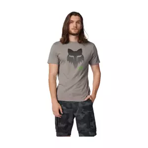 FOX Cyklistické tričko s krátkym rukávom - DISPUTE PREM - šedá M