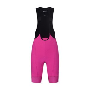 RIVANELLE BY HOLOKOLO Cyklistické nohavice krátke s trakmi - ACTIVE ELITE - ružová/čierna XL