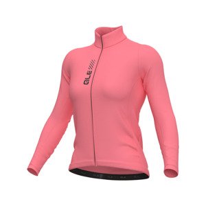 ALÉ Cyklistický dres s dlhým rukávom letný - PRAGMA COLOR BLOCK - ružová XL