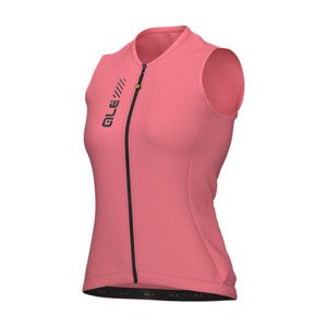 ALÉ Cyklistický dres bez rukávov - PRAGMA COLOR BLOCK - ružová XL
