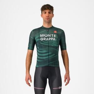 CASTELLI Cyklistický dres s krátkym rukávom - GIRO107 MONTEGRAPPA - zelená